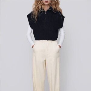 ZARA OVERSIZE FIT POLO NECK ZIPPERED SIZE MEDIUM